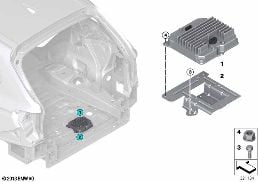 VOLTAGE CONVERTER / PCU500 diagram for BMW X5 F15 30dX