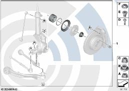 REPAIR KIT, WHEEL BEARING, FRONT diagram for BMW 3 Series E92 320xd