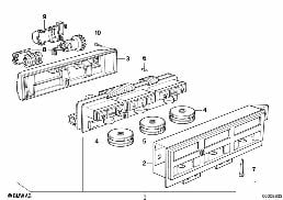 HEATING/AIR CONDITIONER ACTUATION diagram for BMW 8 Series E31 850Ci