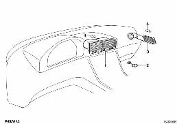 FRESH AIR GRILLE diagram for BMW 8 Series E31 850Ci