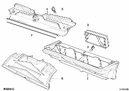 AIR COND. SYSTEM-PANEL/MICROFILTER diagram for BMW 8 Series E31 850Ci