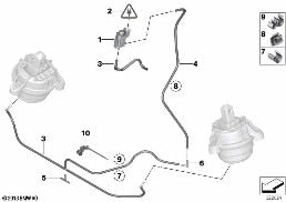Palier moteur commande par dépression diagram for BMW 3 Series F31 330dX