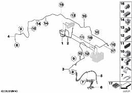 BRAKE PIPE, FRONT diagram for BMW 4 Series F32 430iX
