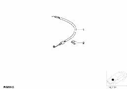 BOWDEN CABLE F HEATER FLAP REGULATION diagram for BMW Z3 E36 2.8