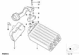 EVAPORATOR / EXPANSION VALVE diagram for BMW Z3 E36 2.8