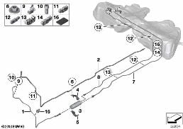 FUEL LINE / FUEL FILTER diagram for BMW 6 Series F13 LCI 640i