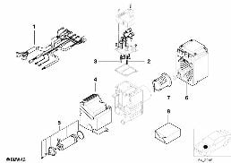 Pieces de chauffage auxiliaire diagram for BMW 5 Series E39 525td