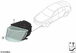 HEADLIGHT, DYNAMIC LIGHT SPOT diagram for BMW 7 Series F01 LCI 750iX