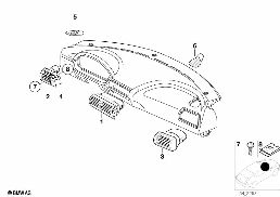 OUTFLOW NOZZLES/COVERS diagram for BMW Z3 E36 2.8