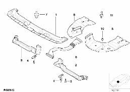 Conduite d'air diagram for BMW 5 Series E39 525td