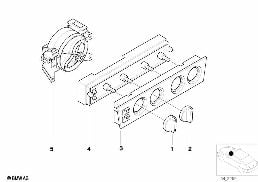 Commande de chauffage diagram for BMW 5 Series E39 525td