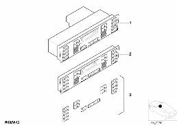 Commande de climatiseur automatique diagram for BMW 5 Series E39 525td