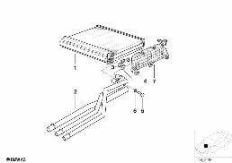 Topné těleso automatická klimatizace diagram for BMW X5 E53 4.4i