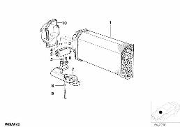 Evaporateur / Soupape vase d'expansion diagram for BMW 5 Series E39 525td