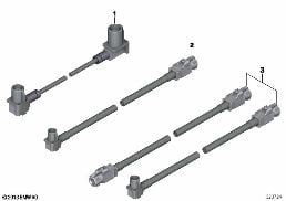 MAIN MUFFLER - CABLE FOR HEAD UNIT diagram for BMW 7 Series F01 LCI 740dX