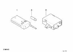 Emetteur de telecde de chauffage auxil. diagram for BMW 5 Series E39 525td