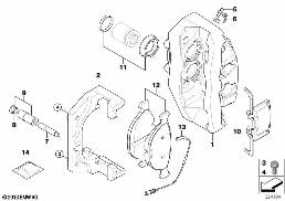 FRONT BRAKE PAD WEAR SENSOR
