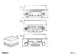 RADIO BAVARIA C diagram for BMW 7 Series E23 732i