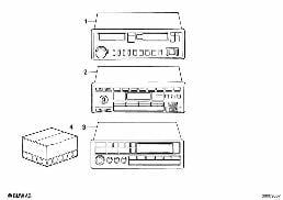 RADIO BAVARIA C diagram for BMW 7 Series E23 732i