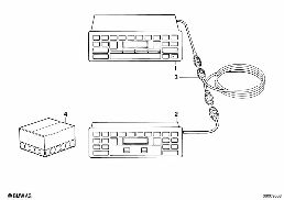RADIO MEXICO ELECTRONIC CR SAFETY diagram for BMW 7 Series E23 732i