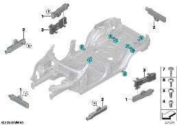 SINGLE PARTS FOR COMFORT ACCESS ANTENNA diagram for BMW X5 F15 25d