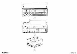 Radio Bavaria C diagram for BMW 7 Series E32 750iL
