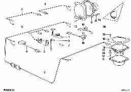 SINGLE COMPONENTS STEREO SYSTEM diagram for BMW 3 Series E30 325i
