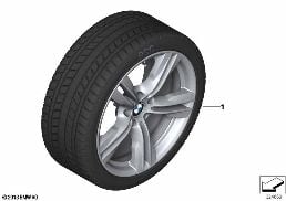 WINTER WHEEL W.TIRE M DOUB.SP.467M-19