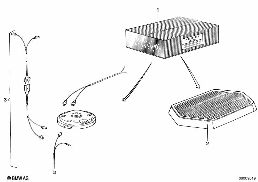 SINGLE COMPONENTS STEREO SYSTEM diagram for BMW 5 Series E12 528