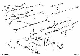 SINGLE COMPONENTS STEREO SYSTEM diagram for BMW 7 Series E23 732i
