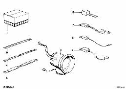 RADIO-ANTI-INTERERENCE diagram for BMW 7 Series E23 732i