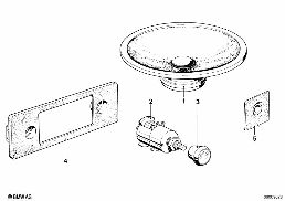 RADIO-INSTALLATION PARTS diagram for BMW 7 Series E23 728i