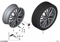 MINI LA WHEEL CROSS SPOKE 506