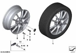 MINI LA WHEEL DOUBLE SPOKE 534