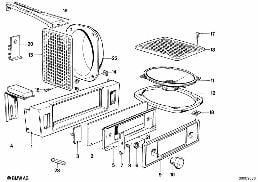 SINGLE COMPONENTS STEREO SYSTEM diagram for BMW 5 Series E28 524td