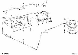 Jednotlivé díly Stereo System diagram for BMW 3 Series E30 M3