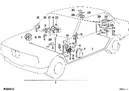 SINGLE COMPONENTS SOUND SYSTEM diagram for BMW 5 Series E28 524td