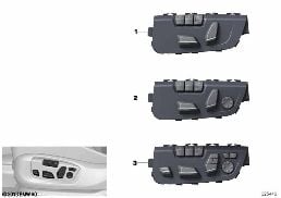 SEAT ADJUSTMENT SWITCH, MEMORY, DRIVER diagram for BMW X5 F15 30dX