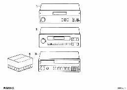 RADIO BAVARIA MONO DIGITAL diagram for BMW 7 Series E23 732i