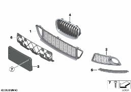 M TRIM DECOR ELEMENTS, FRONT