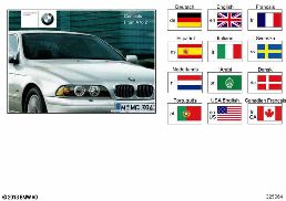 Notice d'utilisation E39, E39/2 diagram for BMW 5 Series E39 525td