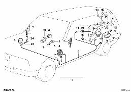 SINGLE COMPONENTS SOUND SYSTEM diagram for BMW 3 Series E30 325ix