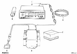 Radio Bavaria Electronic diagram for BMW 3 Series E30 323i