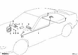 SINGLE COMPONENTS HIFI SYSTEM diagram for BMW 8 Series E31 850Ci