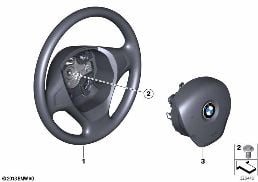 STEERING WHEEL AIRBAG diagram for BMW 3 Series F31 318d