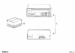 RADIO BAVARIA ELECTRONIC CD diagram for BMW 8 Series E31 850Ci