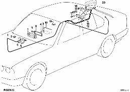 SUPPLEMENTARY PARTS 2.COMPONENTE diagram for BMW 5 Series E34 518i