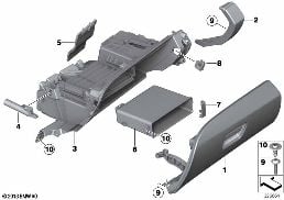 GLOVE BOX diagram for BMW 6 Series F12 650iX