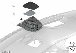 INDIVIDUAL PARTS, HIGH-END I-PANEL diagram for BMW X5 F15 25d