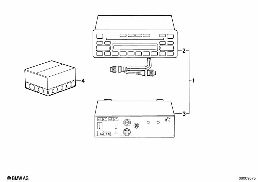 Radio Mexico Electronic CD Safety diagram for BMW 7 Series E32 750iL